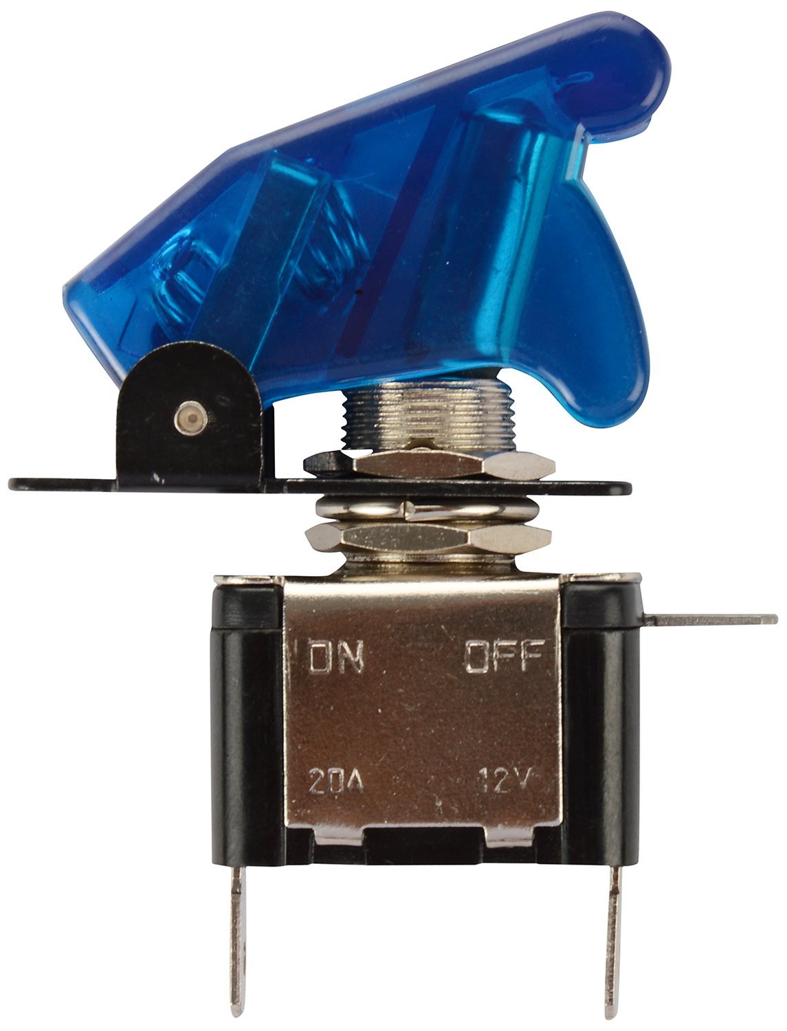 Blue – Arming Switch with Aircraft Safety Cover & LED Light
