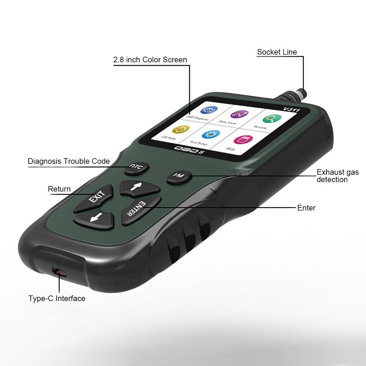 V311 OBD II Diagnostic Scanner