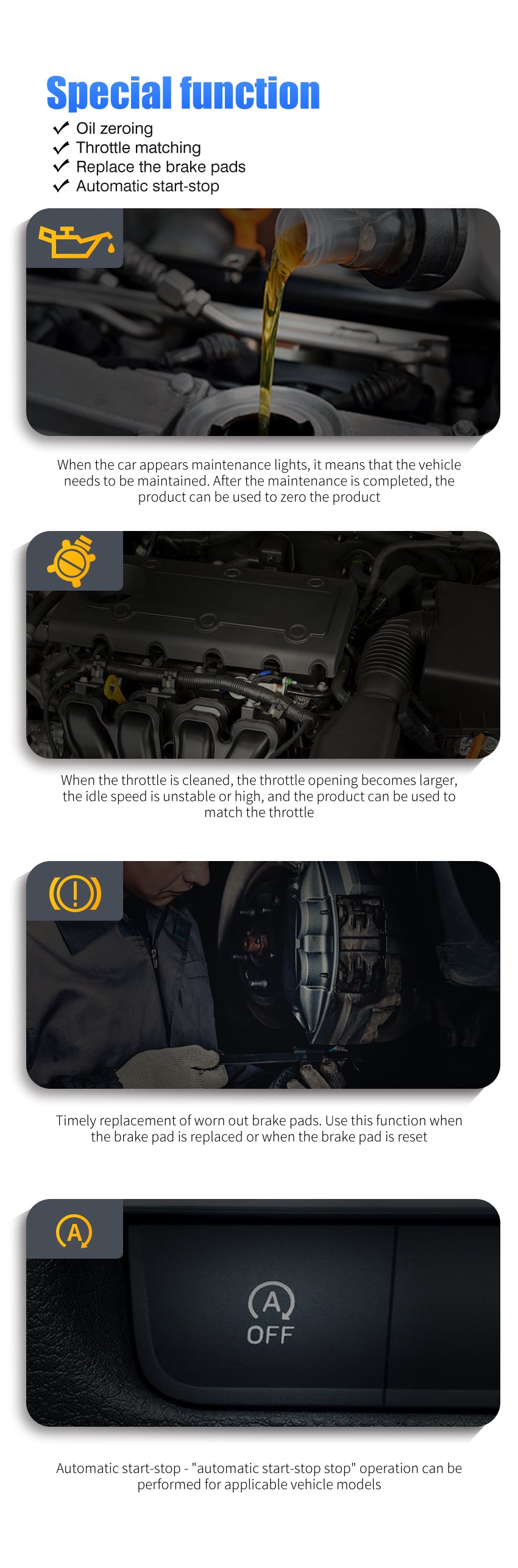 Advanced Engine, Airbag, ABS OBD II Diagnostic Scanner