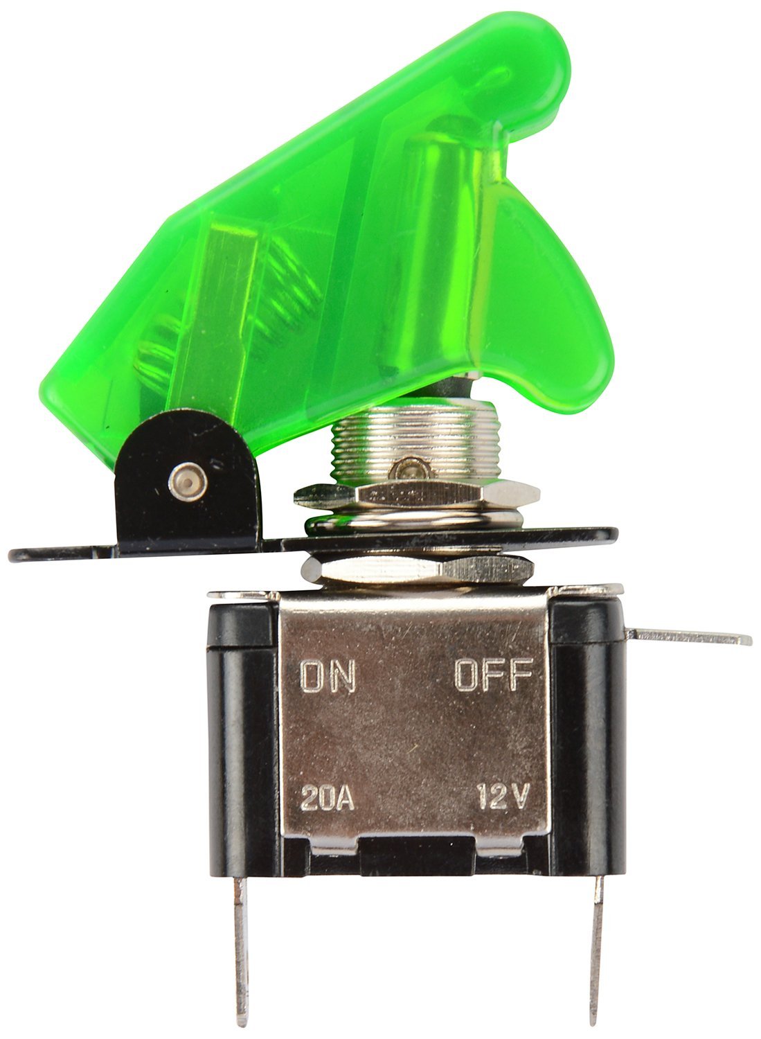 Green – Arming Switch with Aircraft Safety Cover & LED Light