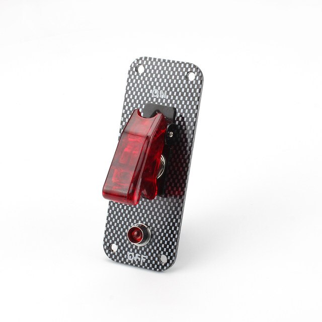 Switch Panel with Aircraft Safety Cover & LED Light