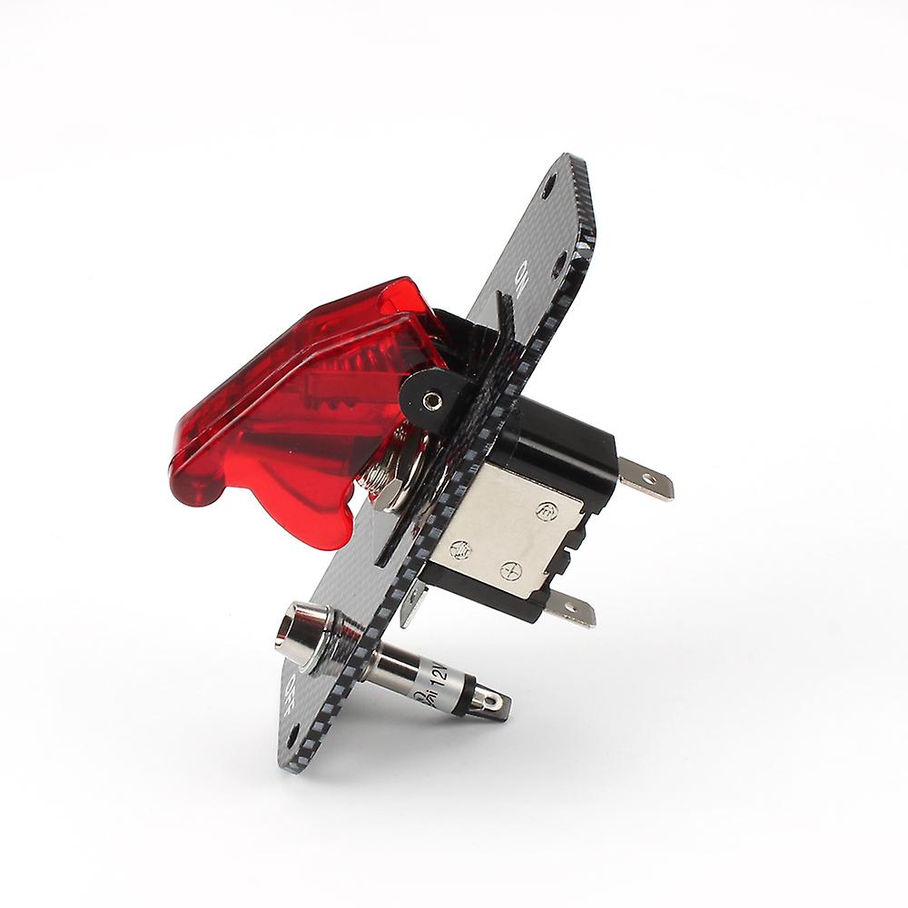 Switch Panel with Aircraft Safety Cover & LED Light