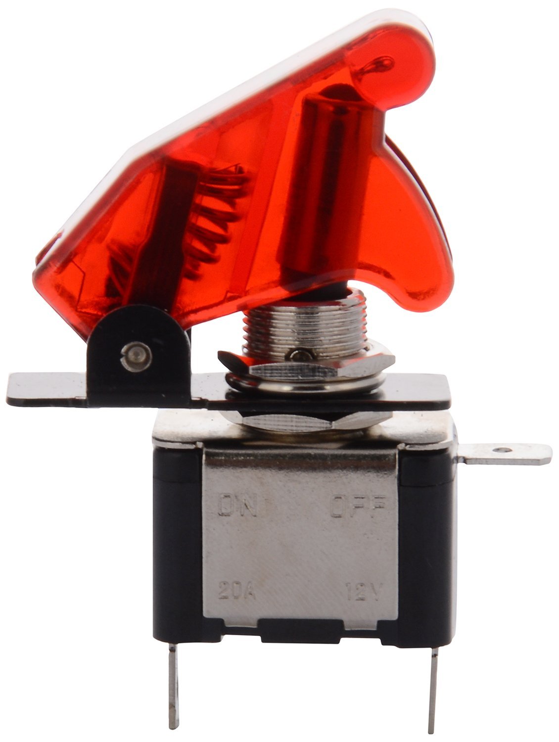 Red – Arming Switch with Aircraft Safety Cover & LED Light