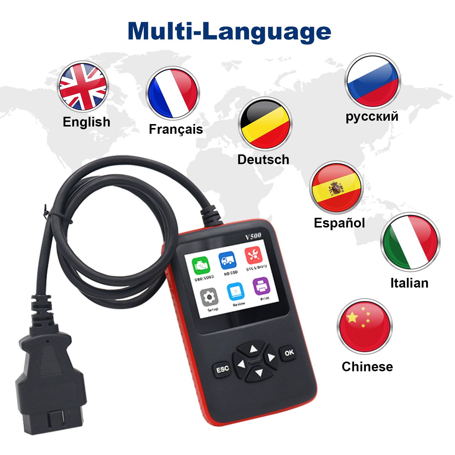 Advanced Commercial Vehicle OBD II Scanner