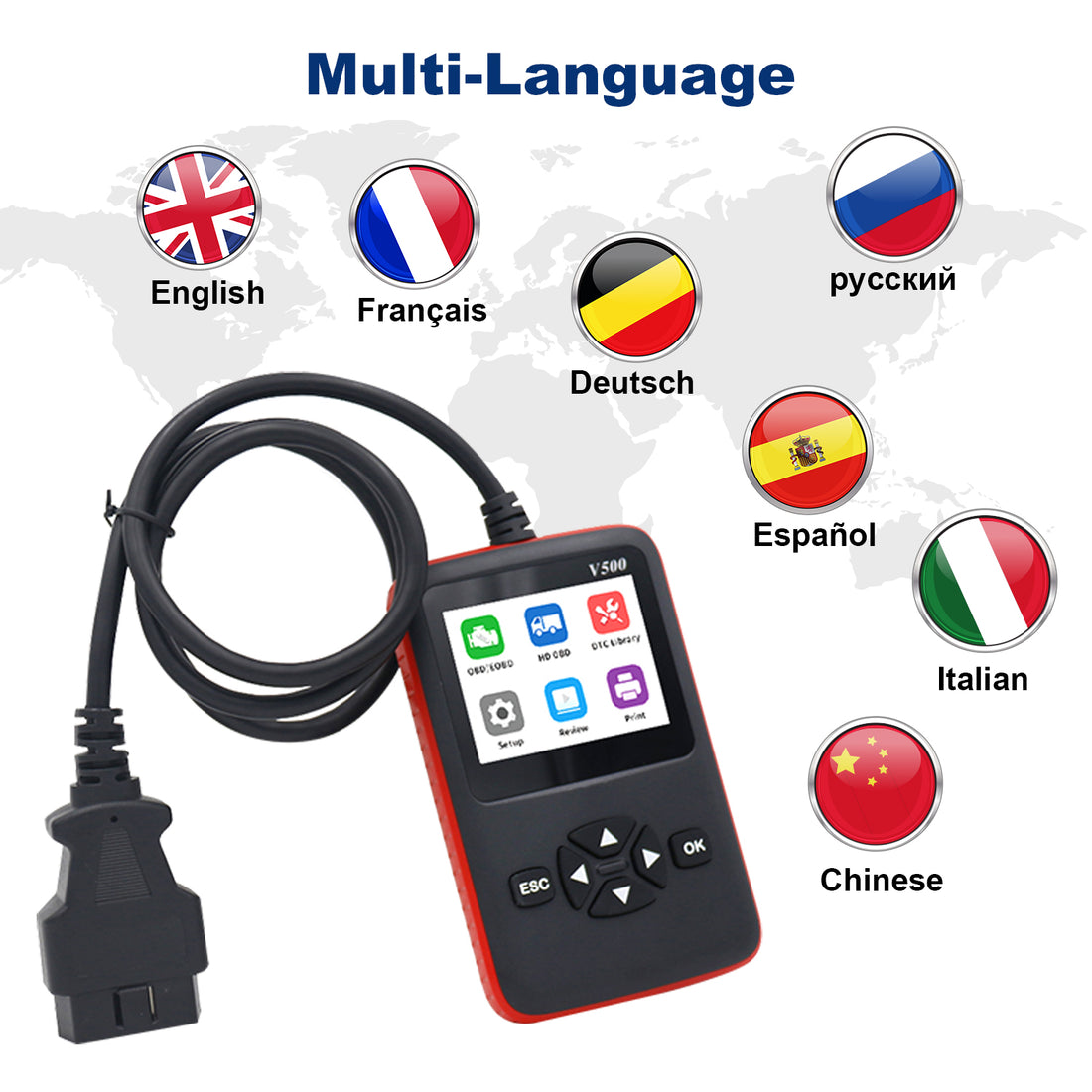 Advanced Commercial Vehicle OBD II Scanner