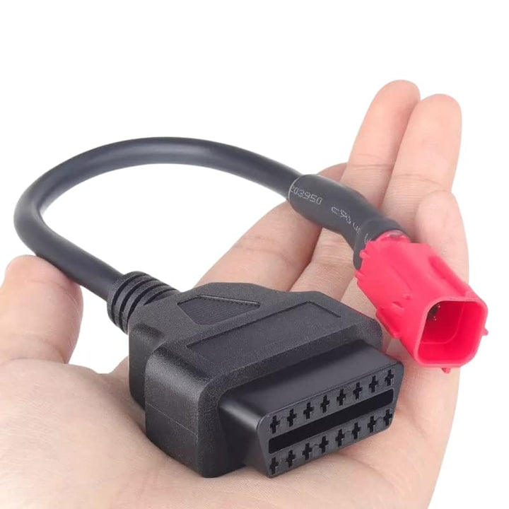 BS6 Bike Cable - 16 Pin Male to 6 Pin for Yamaha, Suzuki, and Honda Bikes