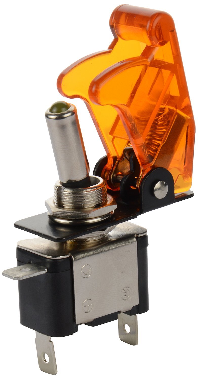 Yellow – Arming Switch with Aircraft Safety Cover & LED Light