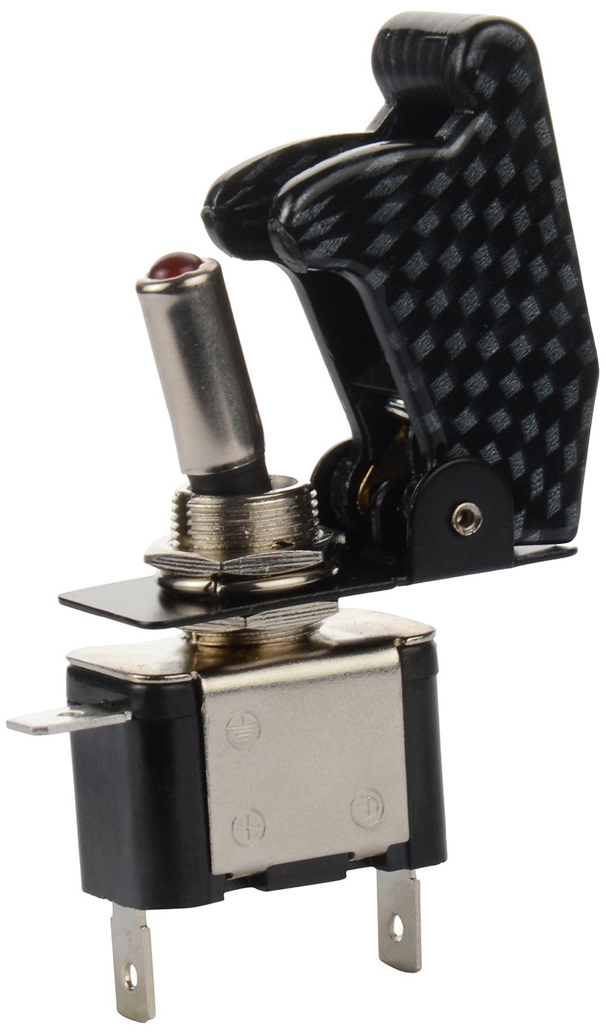 Carbon Fiber – Arming Switch with Aircraft Safety Cover & LED Light