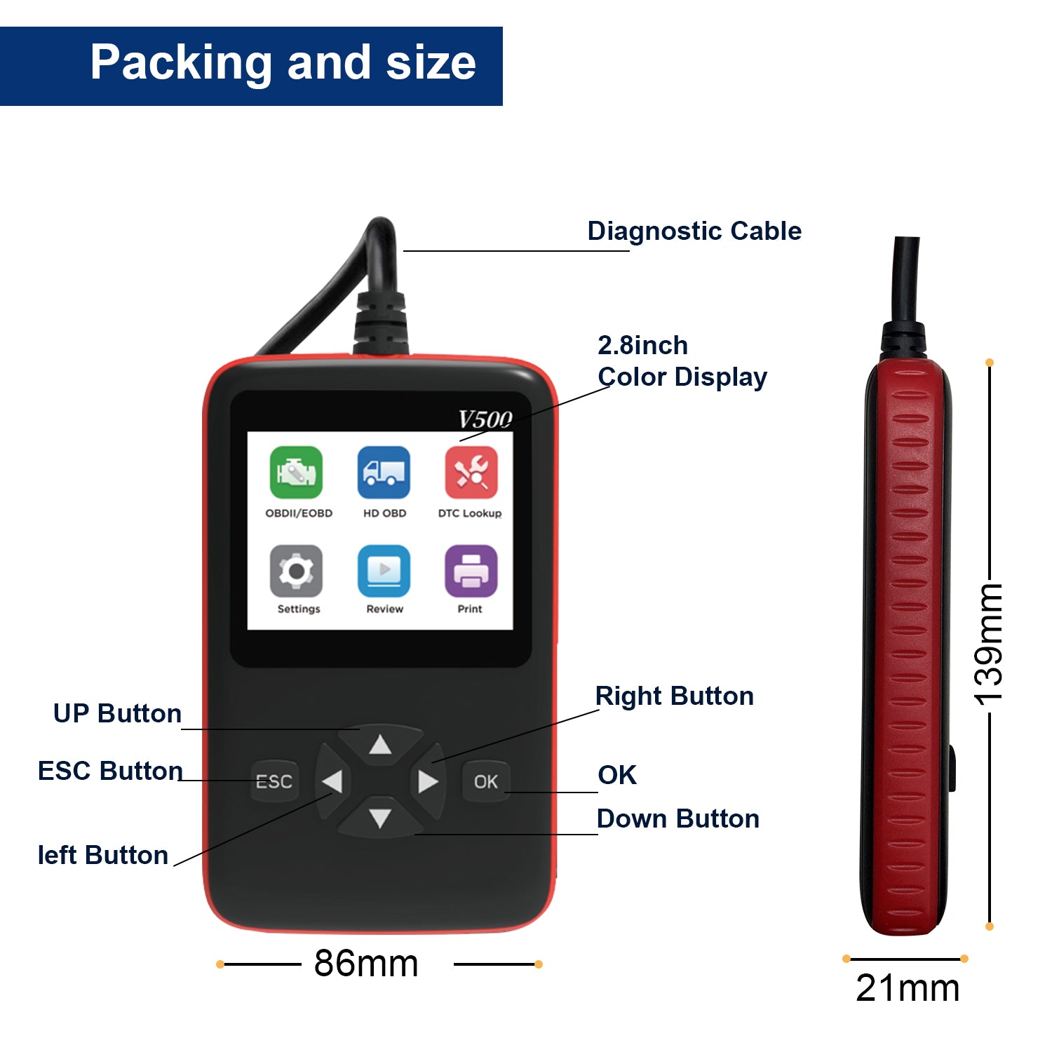 Advanced Commercial Vehicle OBD II Scanner