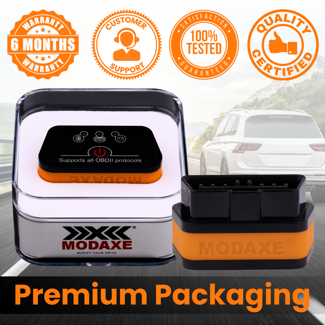 MODAXE OBD II Advanced Bluetooth 4.0 Vehicle Diagnostic Scanner