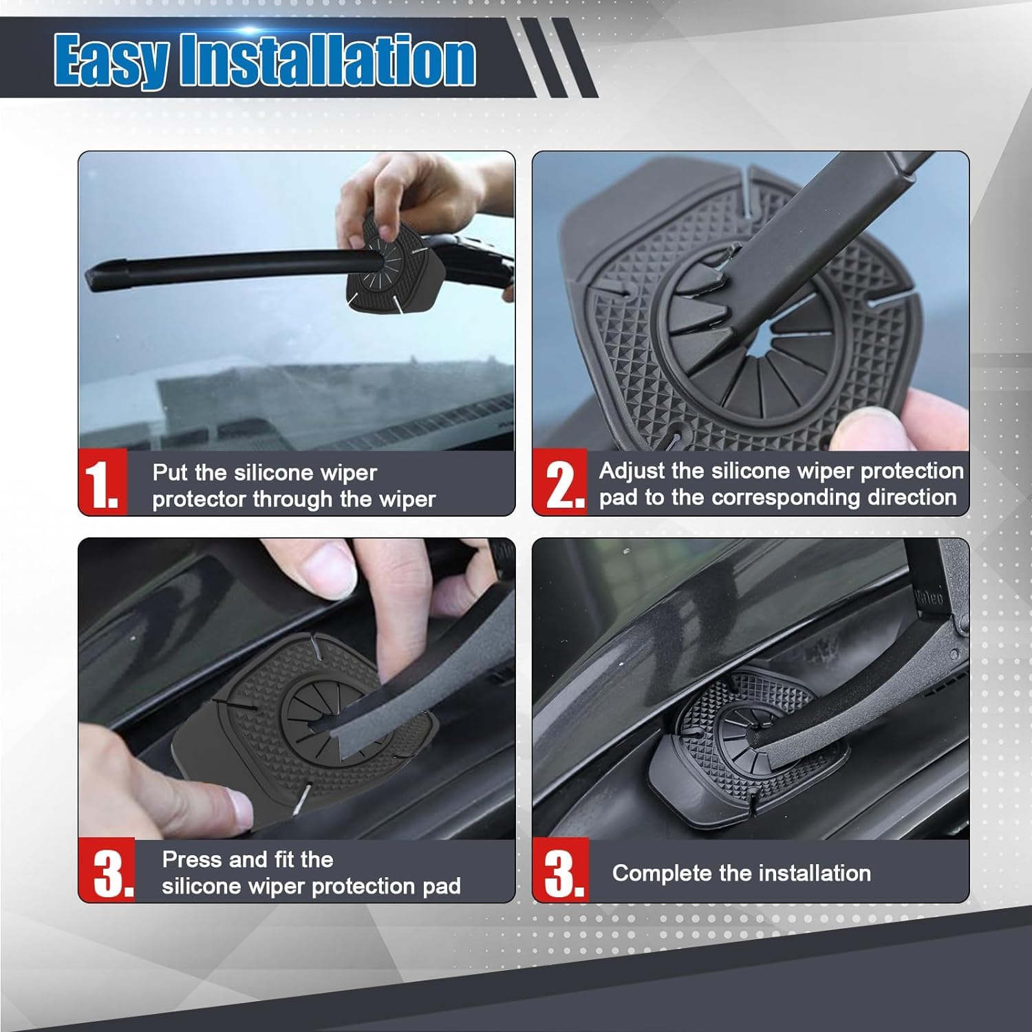 Universal Silicone Windshield Wiper Hole Cover for Cars