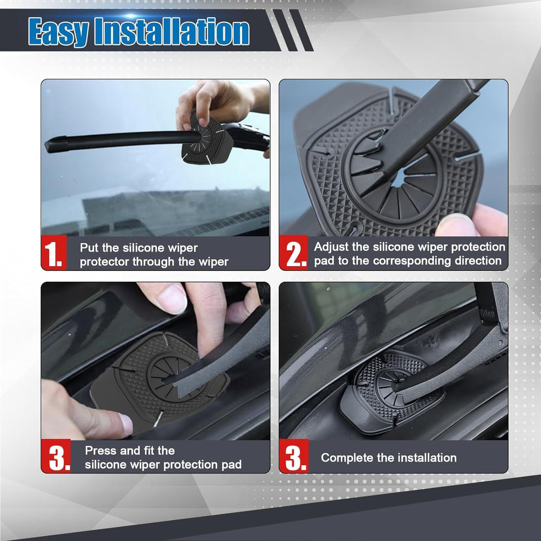 Universal Silicone Windshield Wiper Hole Cover for Cars