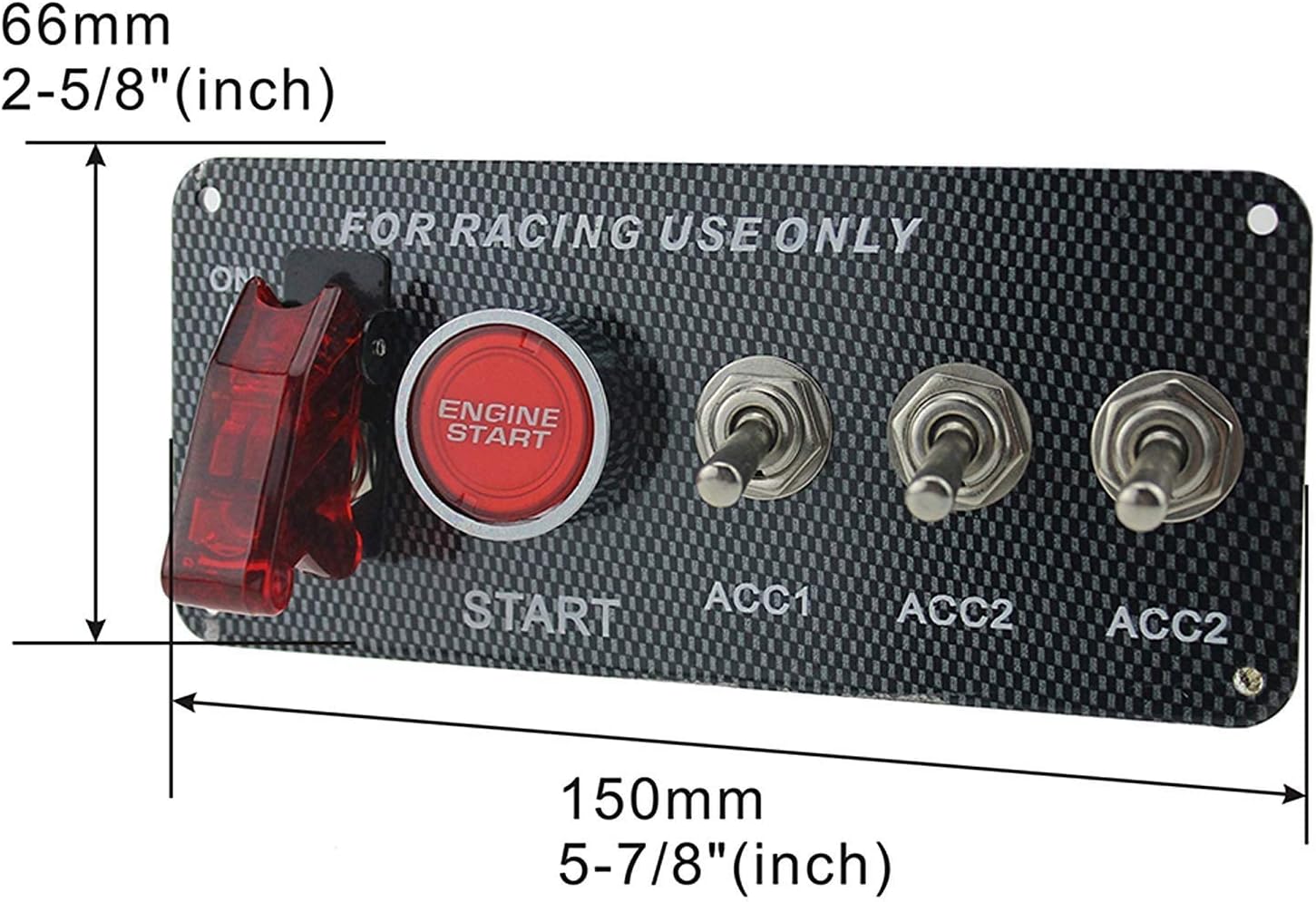 5 in 1 Arming Switch Racing Panel with Engine Start/Stop Button