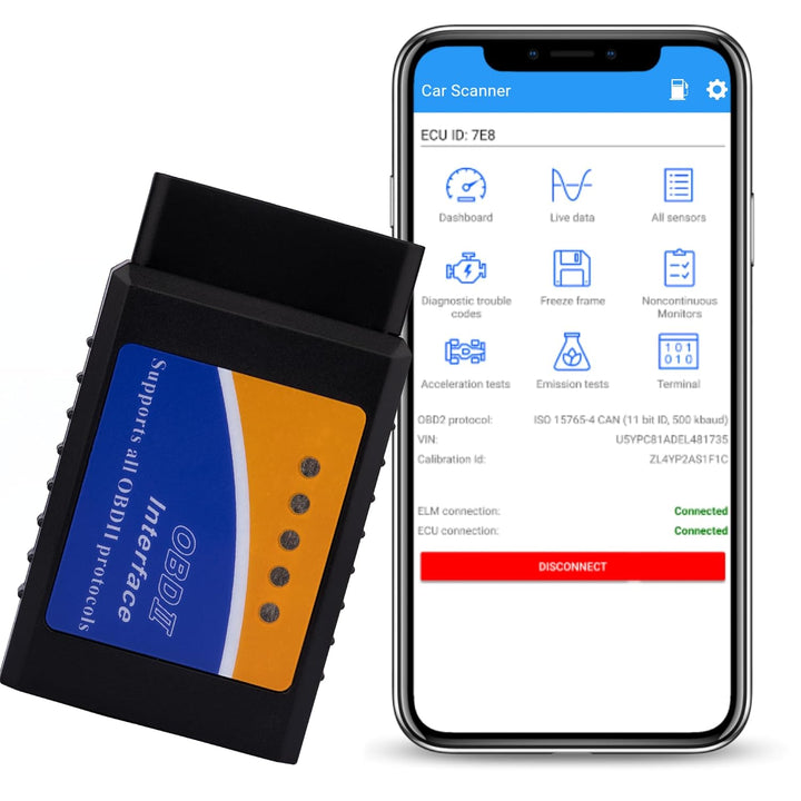 Advanced Chipset ELM327 Bluetooth OBD II Diagnostic Scanner