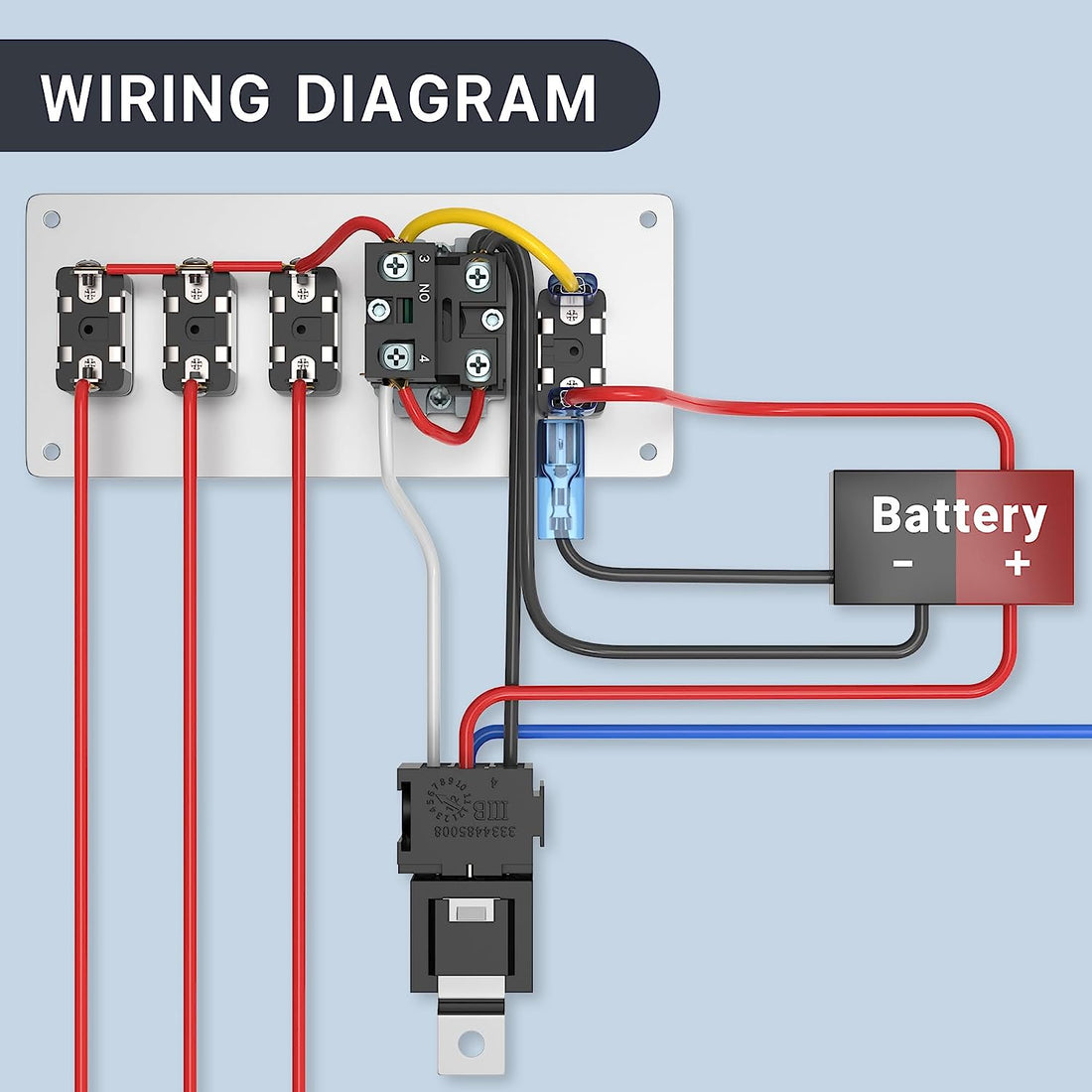 5 in 1 Arming Switch Racing Panel with Engine Start/Stop Button