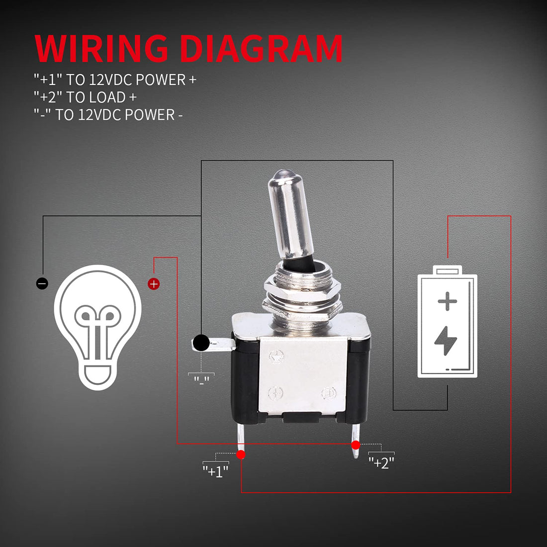 Red – Arming Switch with Aircraft Safety Cover & LED Light
