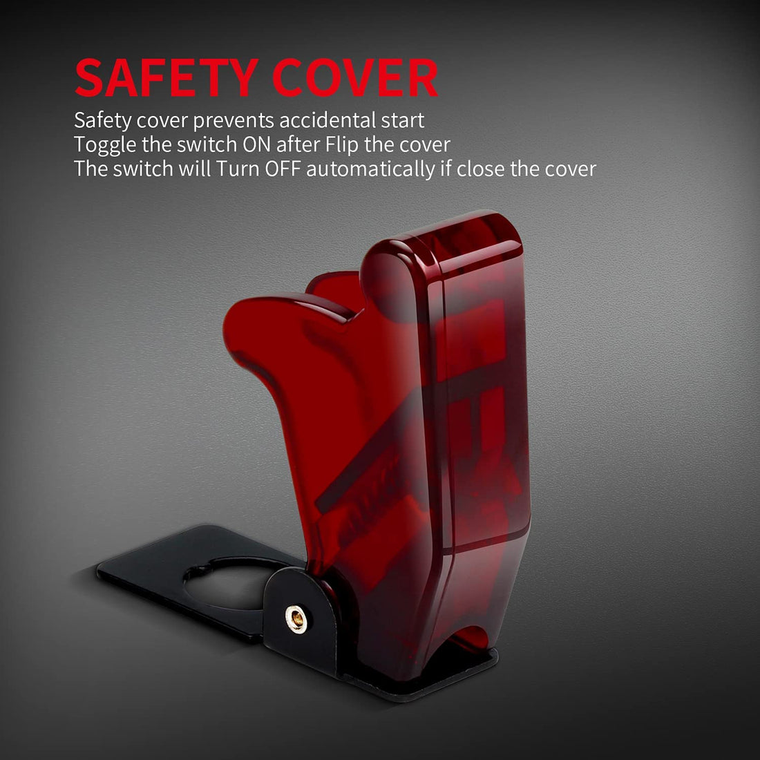 Switch Panel with Aircraft Safety Cover & LED Light