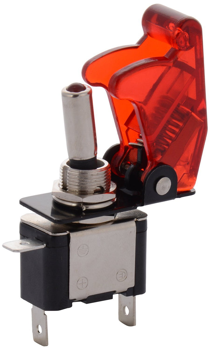 Red – Arming Switch with Aircraft Safety Cover & LED Light