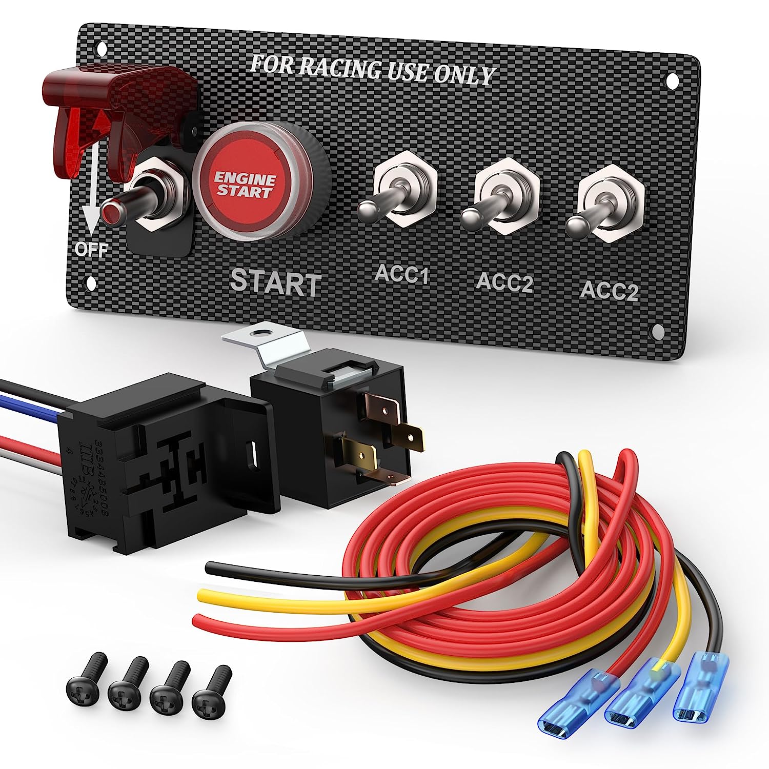 5 in 1 Arming Switch Racing Panel with Engine Start/Stop Button