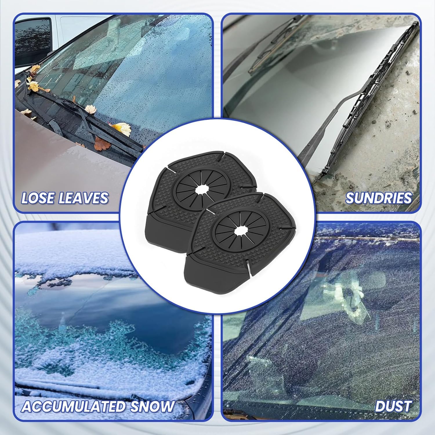 Universal Silicone Windshield Wiper Hole Cover for Cars