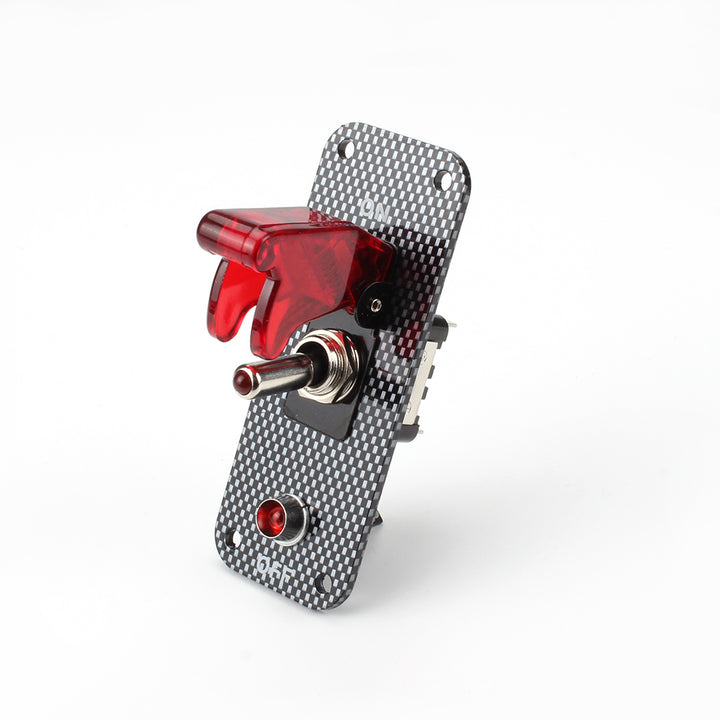 Switch Panel with Aircraft Safety Cover & LED Light