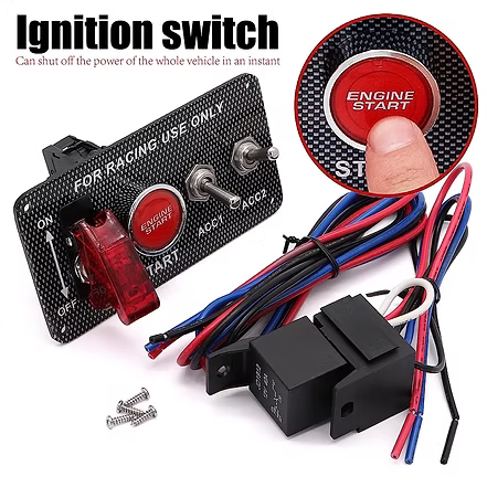 4 in 1 Arming Switch Racing Panel with Engine Start/Stop Button